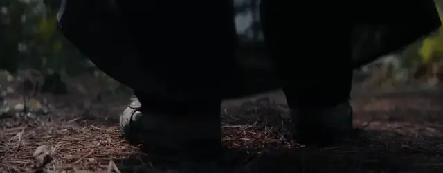 Boots on the forest floor